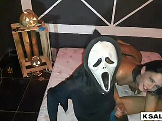 Halloween special edition featuring group sex and anal sex with amateur couple