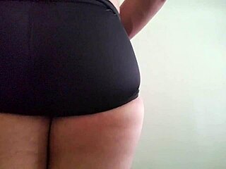 Juicy round butt gets a spanking