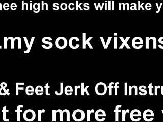 A cute schoolgirl indulges in a foot fetish and gives you a hot handjob