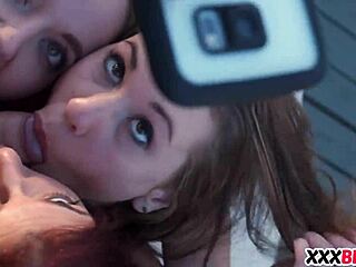 Teens punish perv with hardcore group sex and big cock