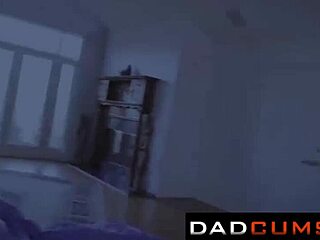 Slutty teen rides stepmom's big ass in taboo video