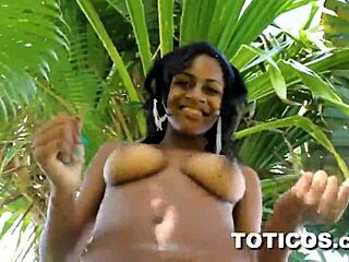 Dominican teen gets wet and wild in hot video