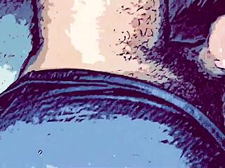 Cartoon humanos engage in gay animation sex with a big and thick cock