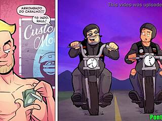 Desenhos gays engage in 'adult entertainment' on the 'highway'