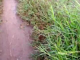 cheating girlfriend fucked hard in front of neighbors until creampie before class