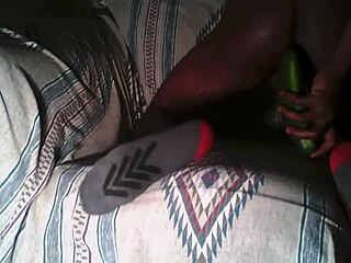 Black Boy Rides Cucumber First Time