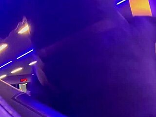 Get a front-row seat to a sexy workout with a braless babe on the treadmill