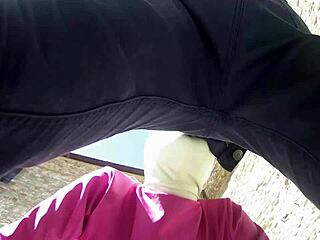 Can Laura Handle Outdoor Blowjob in Heels and Pink Outfit?