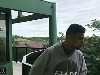 enjoying the surprise before the wedding with camila costa