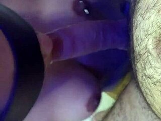 Naughty Coworker Sucks Blindfolded Old Boss