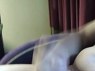 Gwenny indulges in intense masturbation, blending mature shemale charm with amateur maledom dominance.