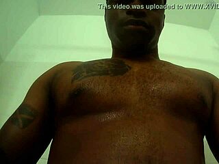 Solo BBC Shower Masturbation with Anal Plug Cum