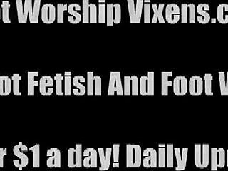 Seductive lesbian foot worship turns intimate