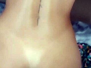 thirsty babe finishes drink and takes cum in glass 😏