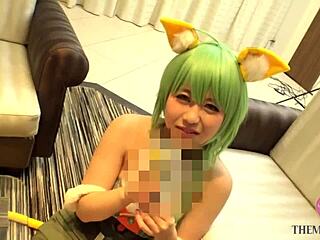 Chica de cosplay hentai da mamada intensa y corrida masiva en escena salvaje