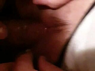 Real amateur couple shows off boob and busty performance