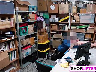 Shoplifting sweety catarina gets slammed in the store