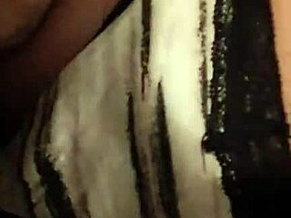 Real amateur couple shows off boob and busty performance