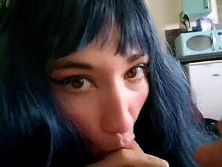 Teen 18+ Deepthroats Step-Brother's Balls In POV College Scene