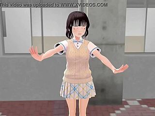 Chica anime enseña pantis en presentación atrevida