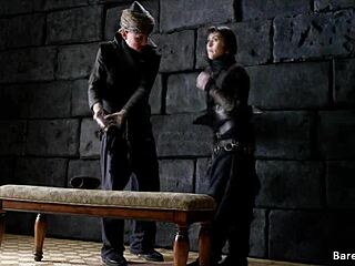 Audreyz performs blowjob and doggystyle with warrior