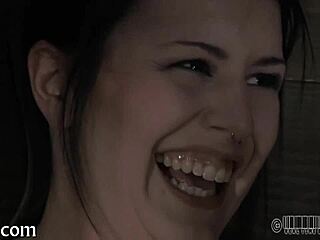 Intense ass whipping for hot babe