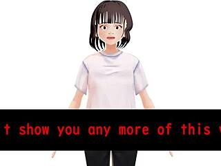 Anime chick flitst string in geile zelfintro