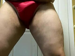 The art of ballbusting with satin panties