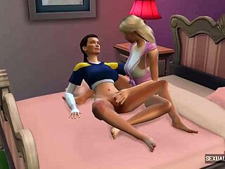 lesbian couple engages in amateur 3d cartoon sex with licking fingering masturbation