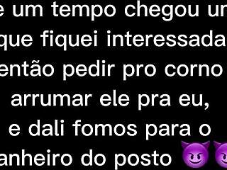 I was at the gas station as a crossdresser when I met a young amateur, fucked him bareback in the public bathroom, then headed to the hotel.