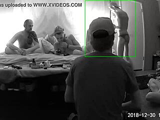 Gay anal and blowjob action in a group play setting