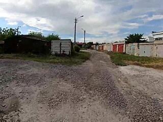 I swallowed cum in public behind garages on my walk