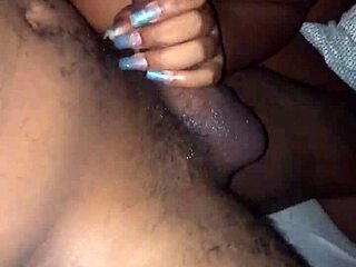 Amateur thot delivers sloppy blowjob to big black cock in homemade video.