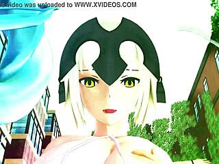 Engaging Animated Scene With Futanari Elements In Cartoon Style