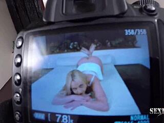 A glimpse of the making of a stunning blonde porn star