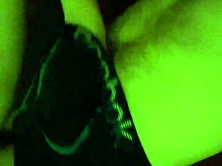 young amateur girl explores with hands and mouth