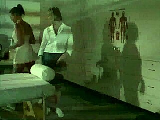 Erotic lesbian masturbation with oil