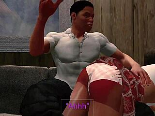 Facial and spanking in cartoon