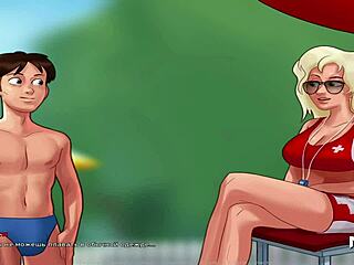 Summertimesaga Babe Gets Creampie in Gloryhole Episode 1 Scene 22