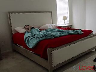 Stepbrother Fucks Skinny Stepsister in Cowgirl Position