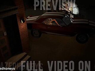 Big Titty Prostitute Gives Sloppy Wet Blowjob In Backseat