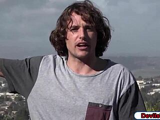 Ebony babe seduces white poolboy with deepthroat and fucking