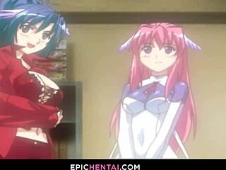 stunning hentai couple in a tempting 69 pose