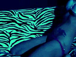 Sexy Tattooed Girl Rips Clothes Off in Striptease