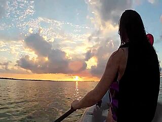Flashing Boobs on a Boat in Public View