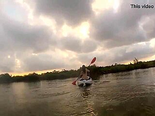 Flashing Boobs on a Boat in Public View