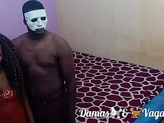 perverted in hard sex with three guys