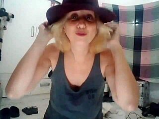 Stella's still rocking that naughty grilled pussy as a blonde milf! 😈💦