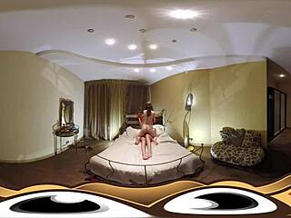 two hot lesbians dive into bdsm in virtual reality, exploring intense scenes