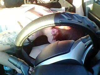Is this amateur redhead's deepthroat in the car her wildest public blowjob yet?